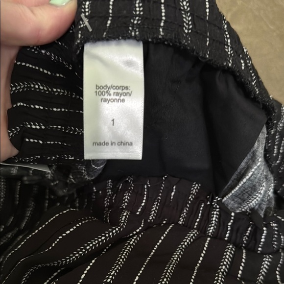 Maurices High Waist Black and White Pinstripe Shorts - Picture 5 of 9